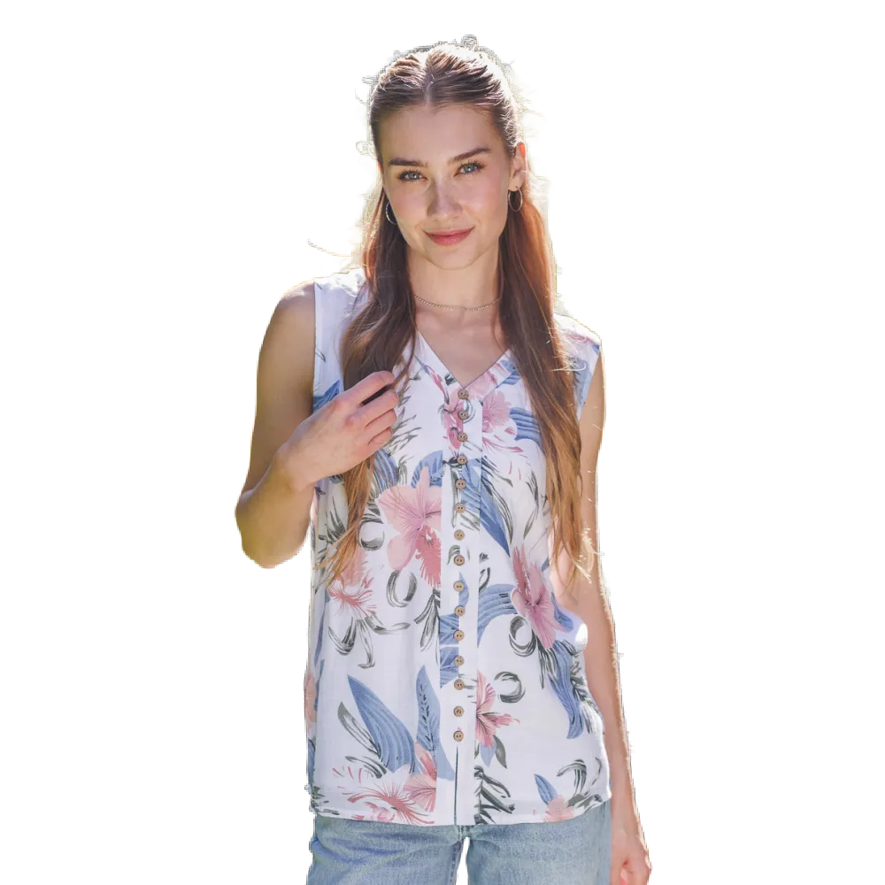 Papillon Blouse White Floral