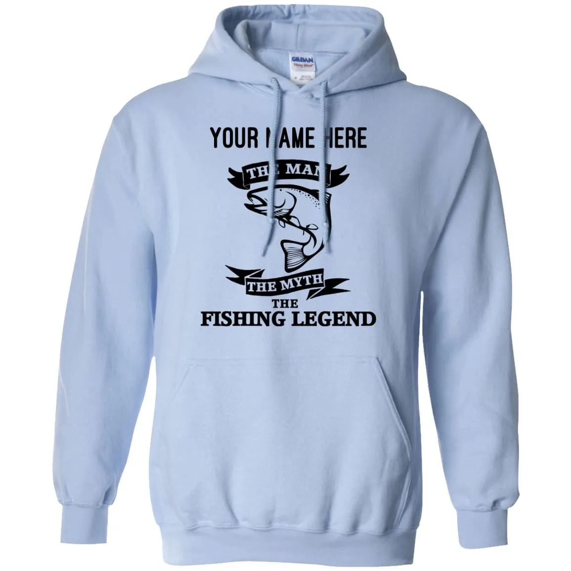 Personalized The Man The Myth The Legend Pullover Hoodie b