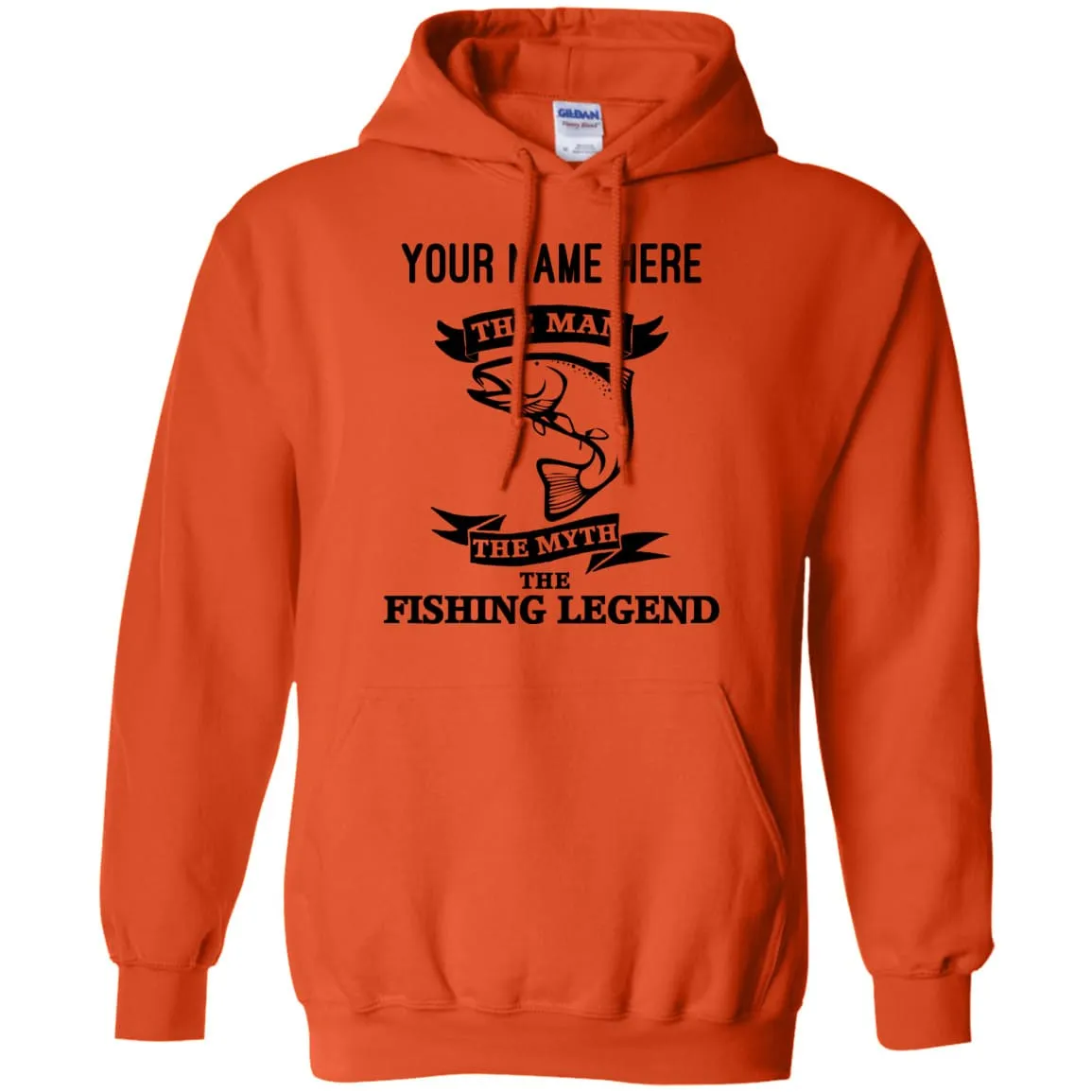 Personalized The Man The Myth The Legend Pullover Hoodie b