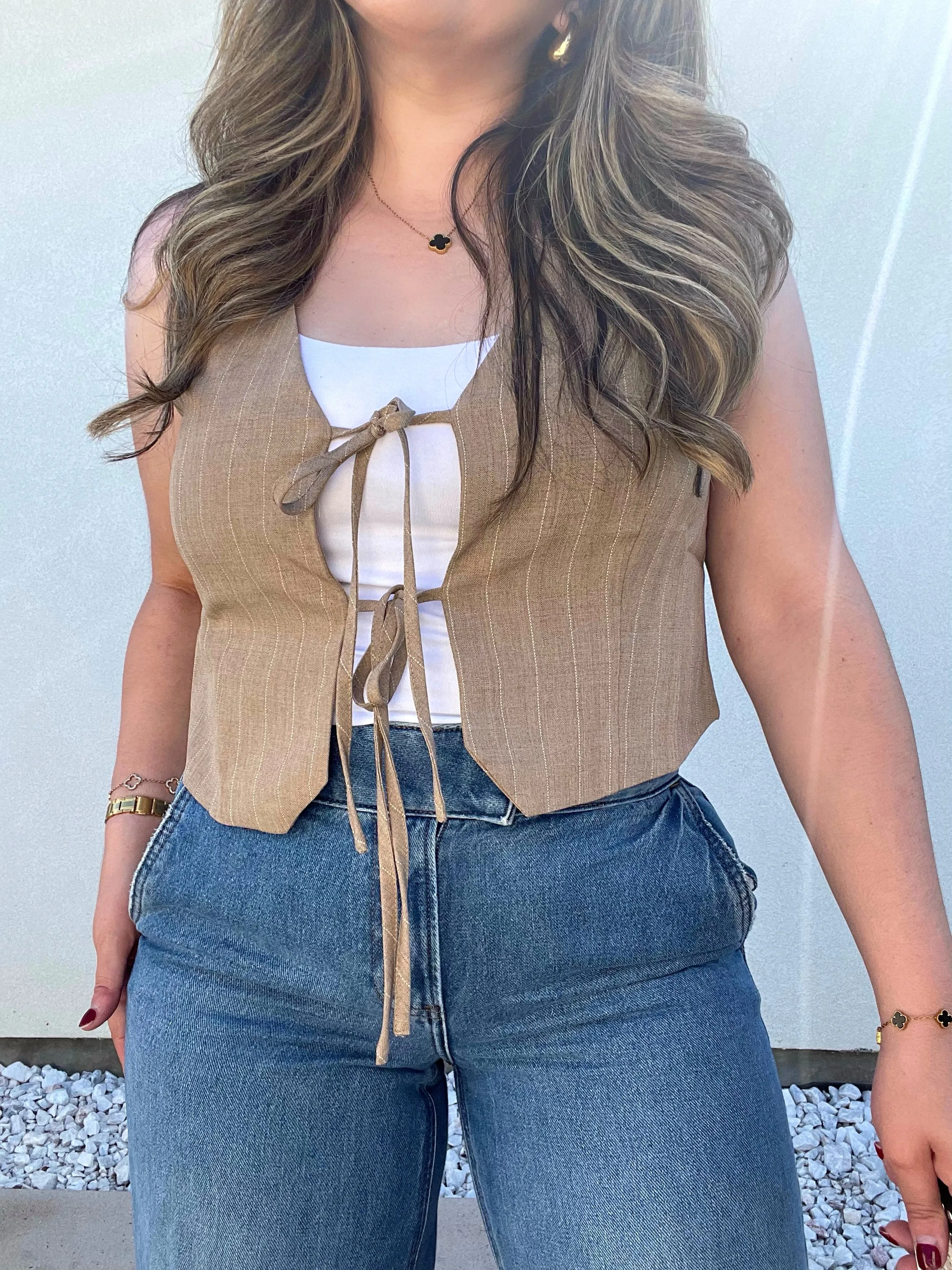 Pinstripe - Tie Vest