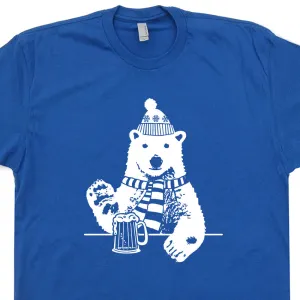 Polar Bear T Shirt Funny Beer T Shirts Vintage Beer T Shirts Funny Animal Shirt