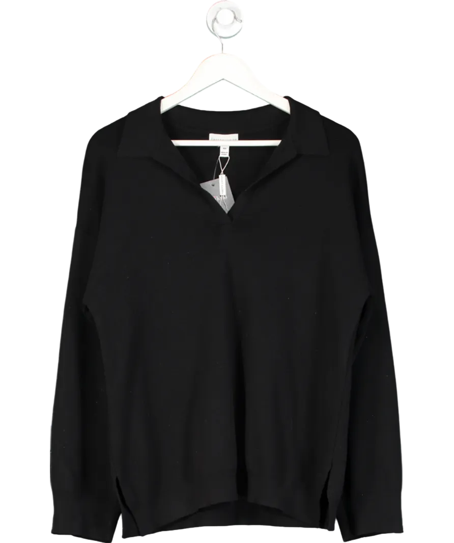 PRETTY LAVISH Black Hayden Oversized Knit Jumper UK XS