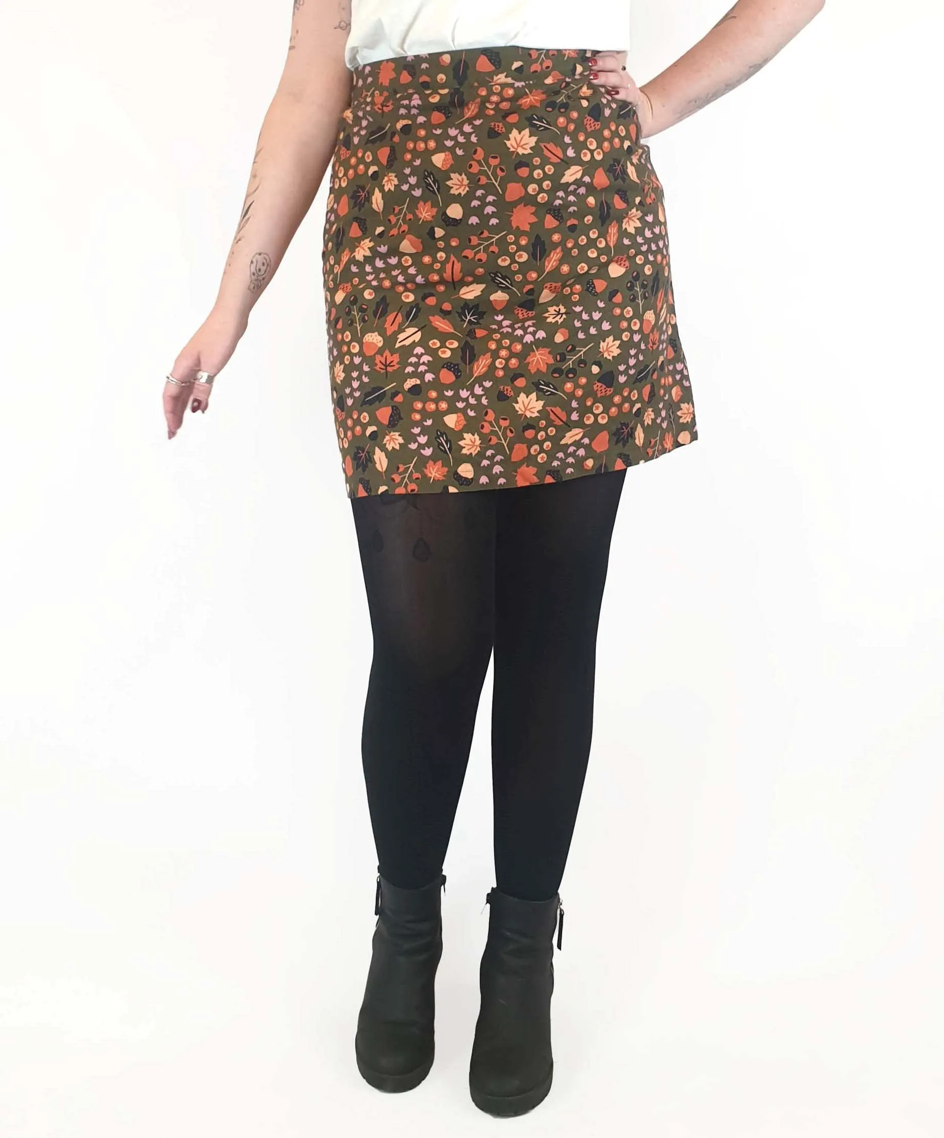 Princess Highway autumnal print skirt size 12