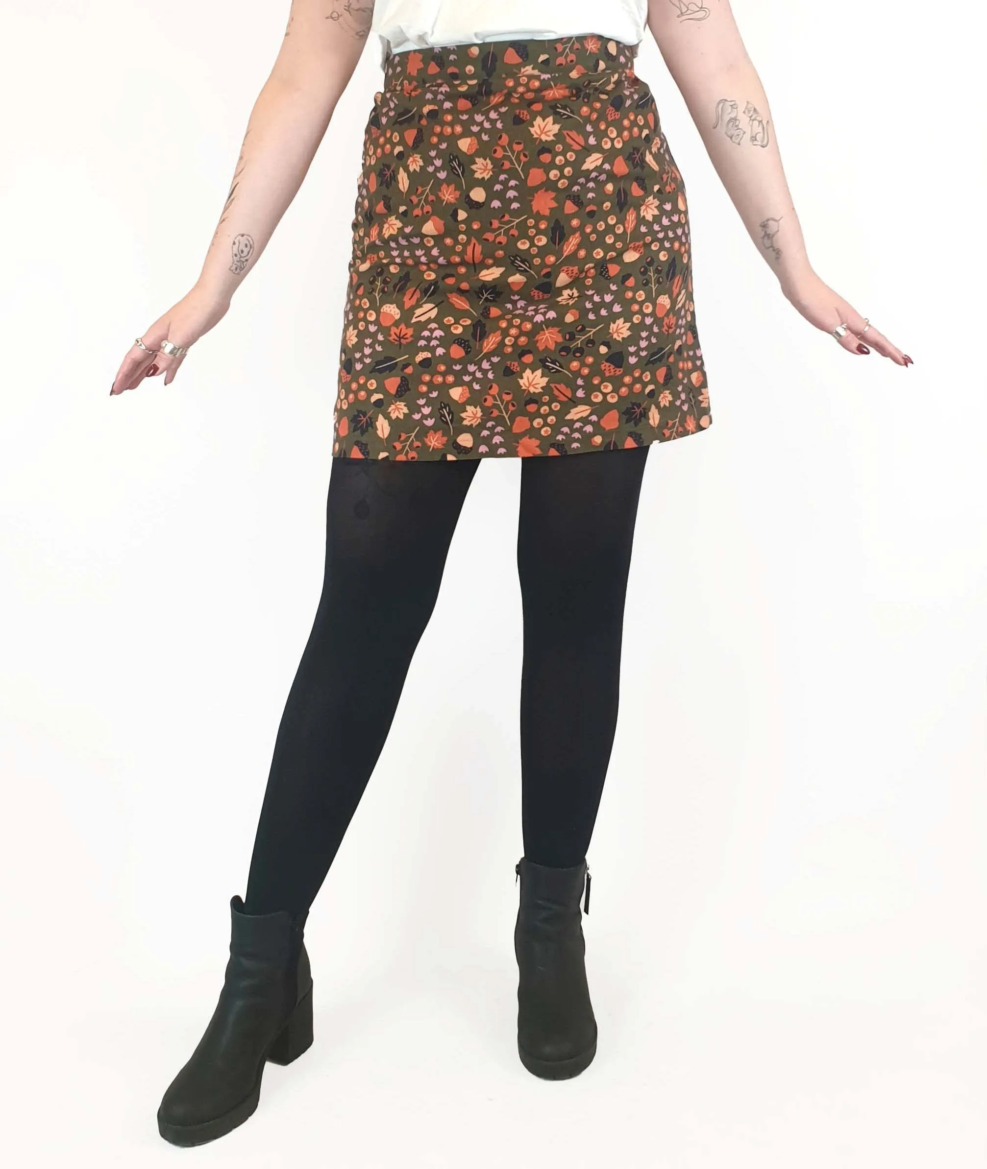 Princess Highway autumnal print skirt size 12