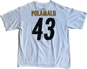 Reebok Steeler Super Bowl XLiii Polamalu 43 T-Shirt Vintage