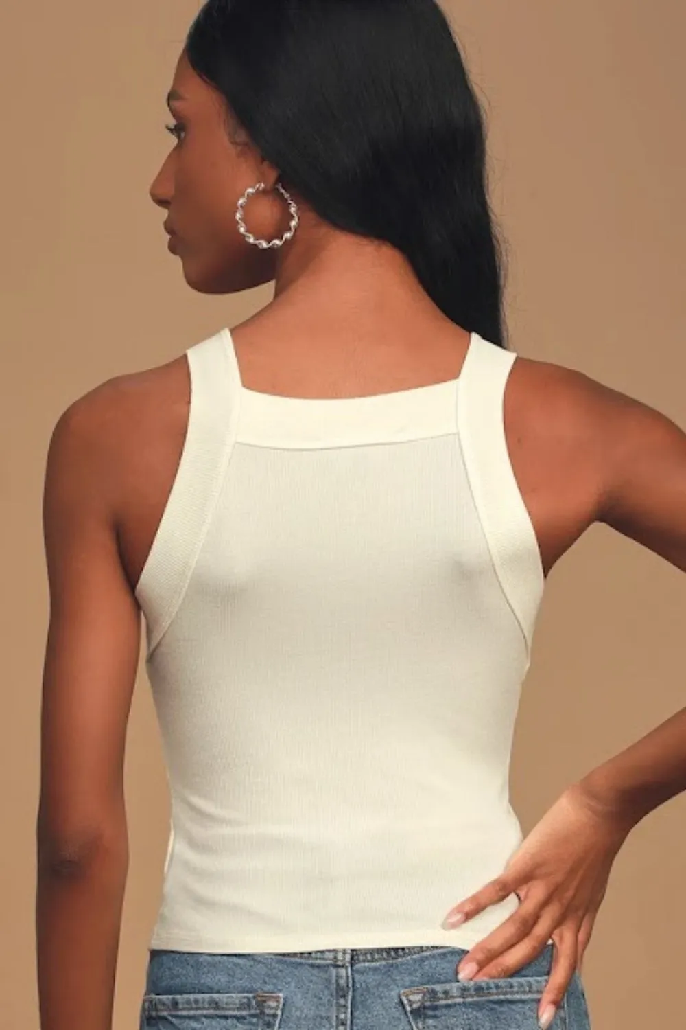 Rib White Top