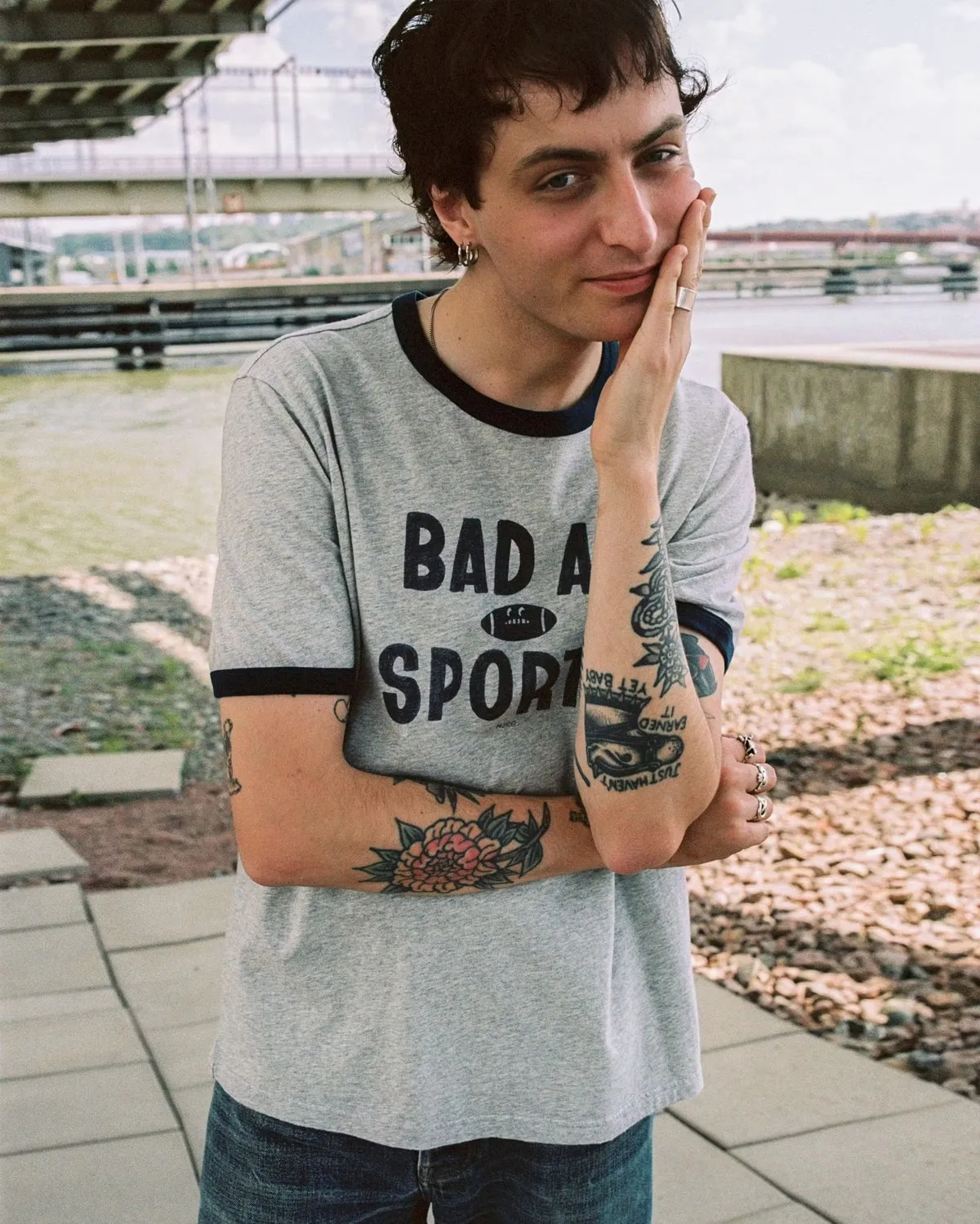 Ricky Bad At Sport T-Shirt - Grey