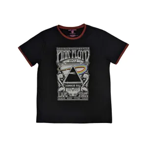 Rockoff Pink Floyd Unisex Ringer T-Shirt: Carnegie Hall Poster, Black