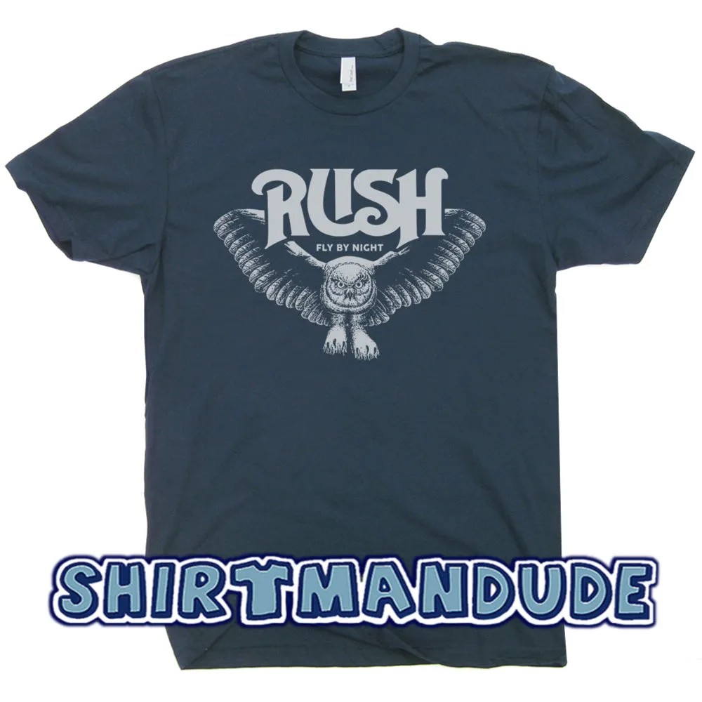 Rush T Shirt Vintage Classic Rock Band Shirts Owl Tee Shirt