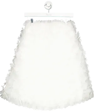 selezza White Aelia Flower Skirt UK XS