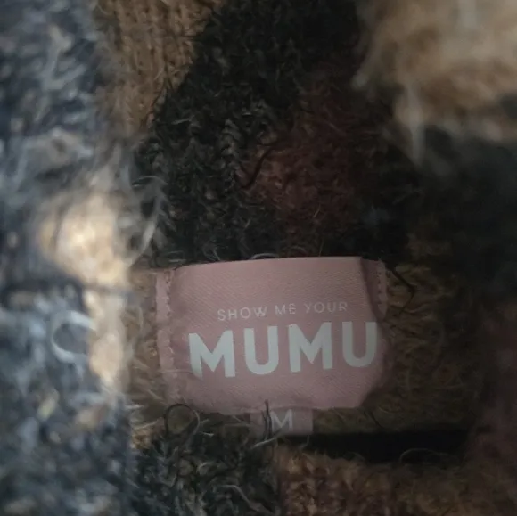 Show Me Your Mumu Women's Cheetah Fever Sweater Medium