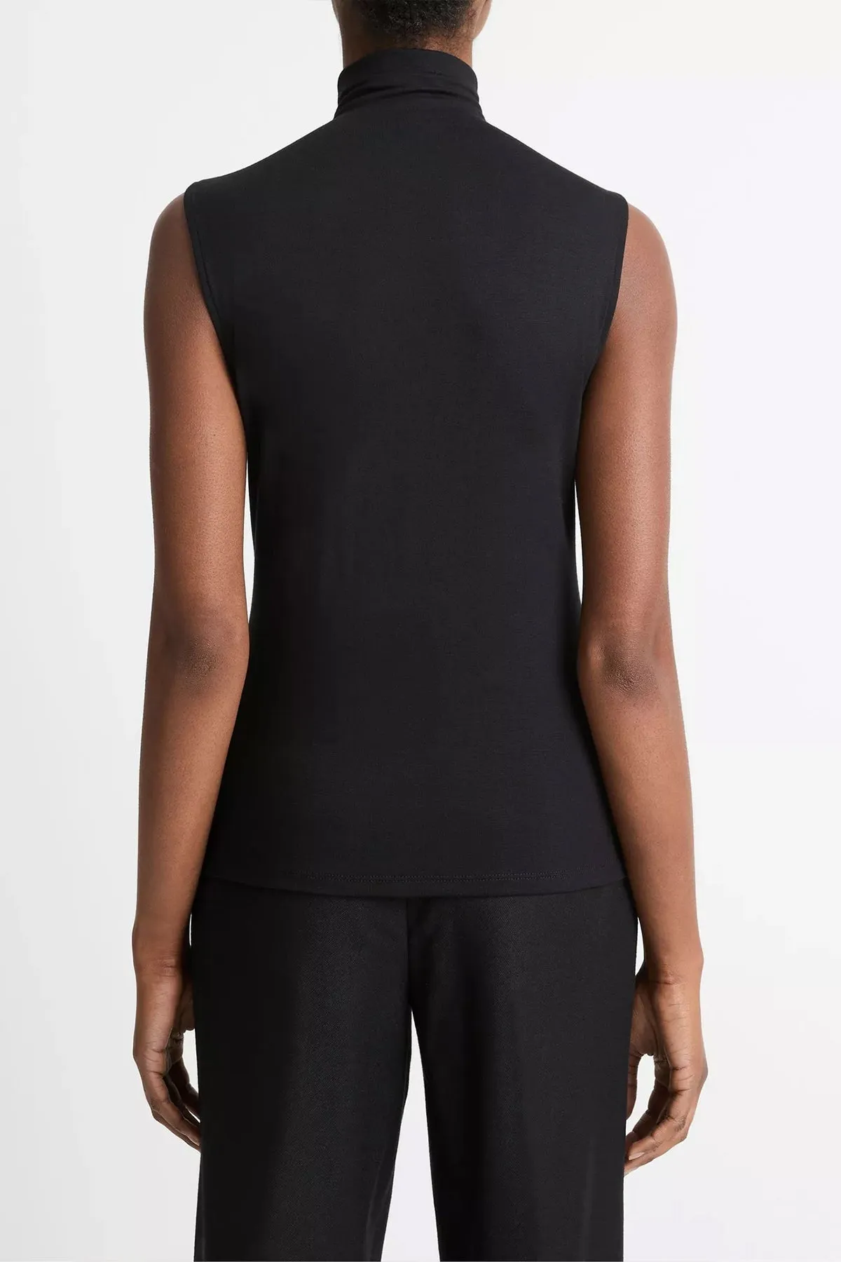 Sleeveless Turtleneck in Black