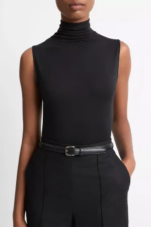 Sleeveless Turtleneck in Black