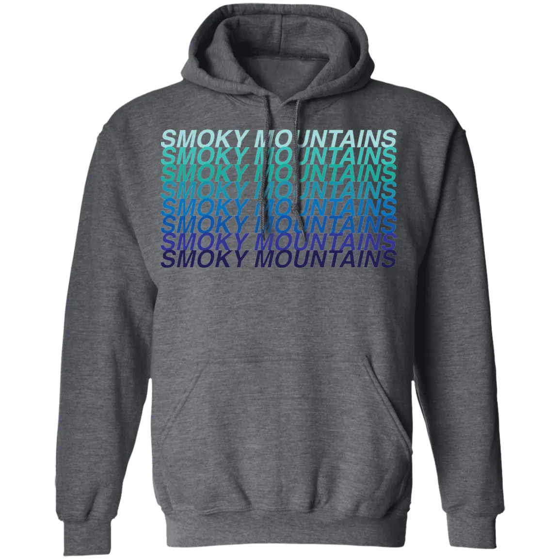 Smoky Mountains Blue Ombre - Pullover Hoodie