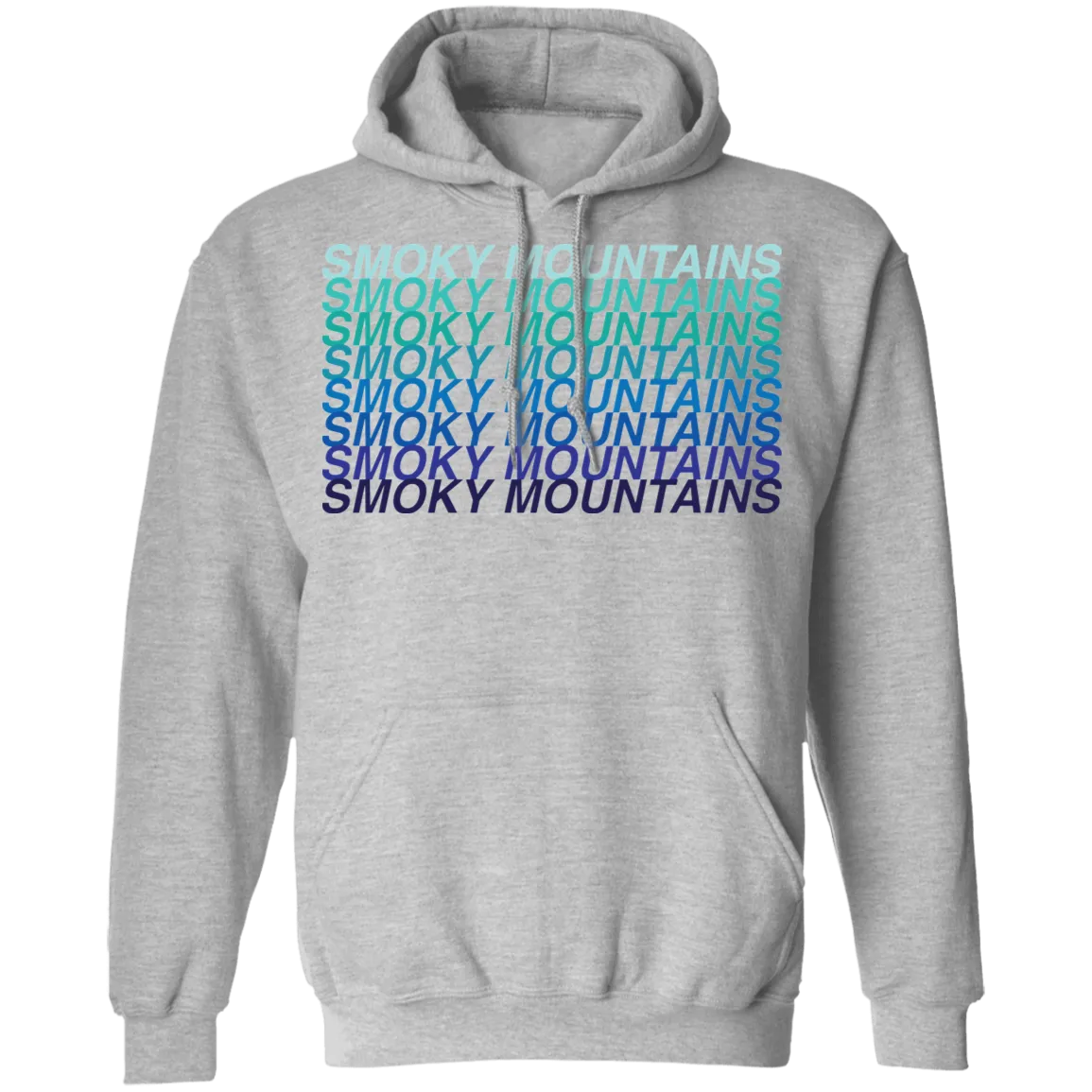 Smoky Mountains Blue Ombre - Pullover Hoodie
