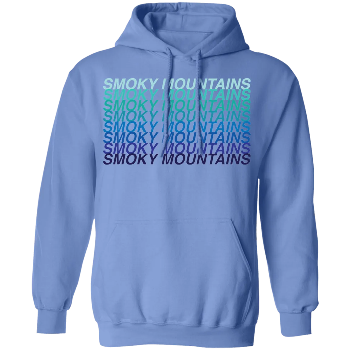 Smoky Mountains Blue Ombre - Pullover Hoodie