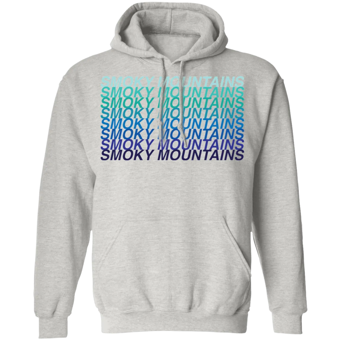 Smoky Mountains Blue Ombre - Pullover Hoodie
