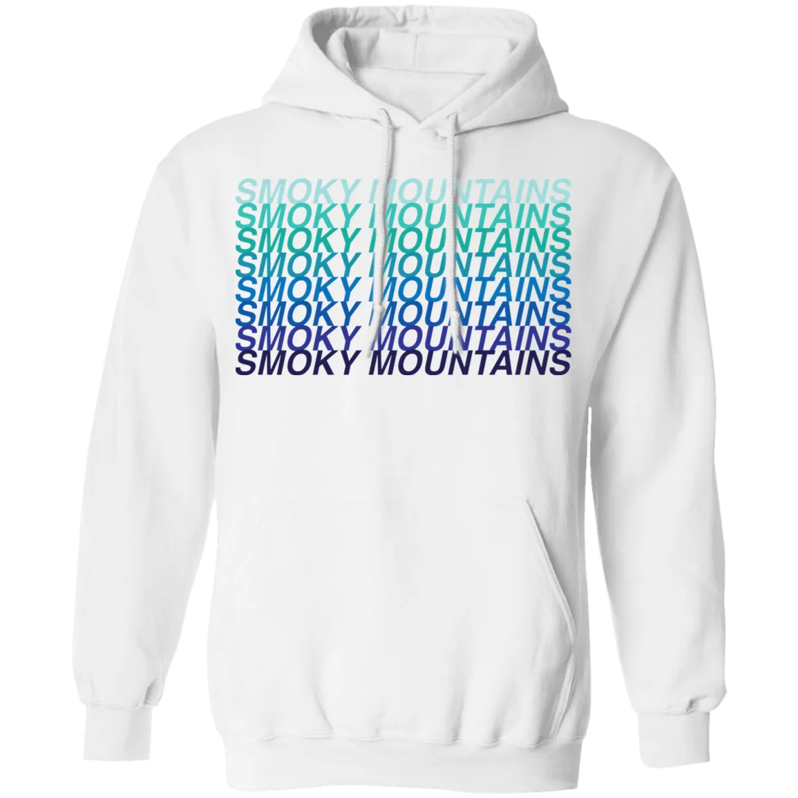 Smoky Mountains Blue Ombre - Pullover Hoodie