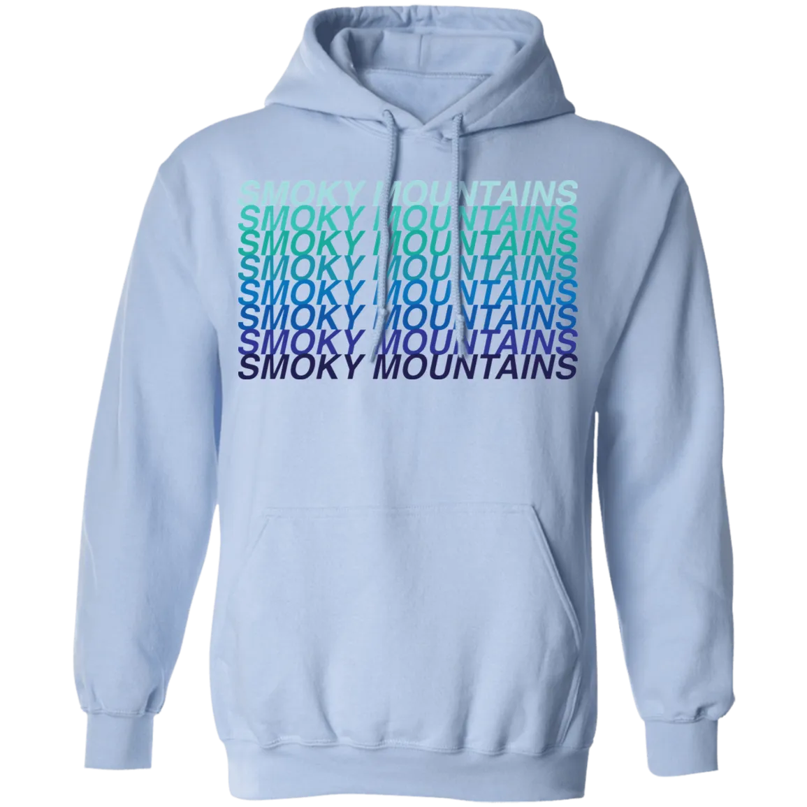 Smoky Mountains Blue Ombre - Pullover Hoodie