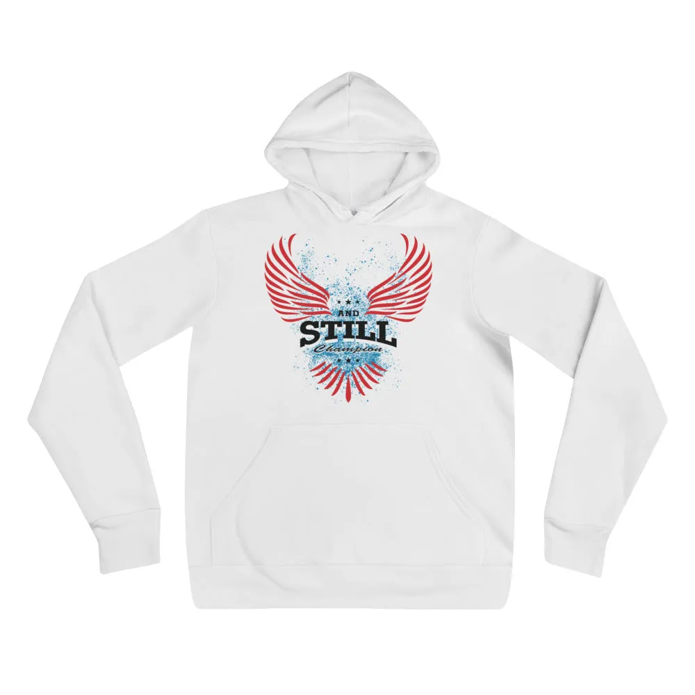 Soaring Champion front, Be Your Beast back, men's pull-over hoodie