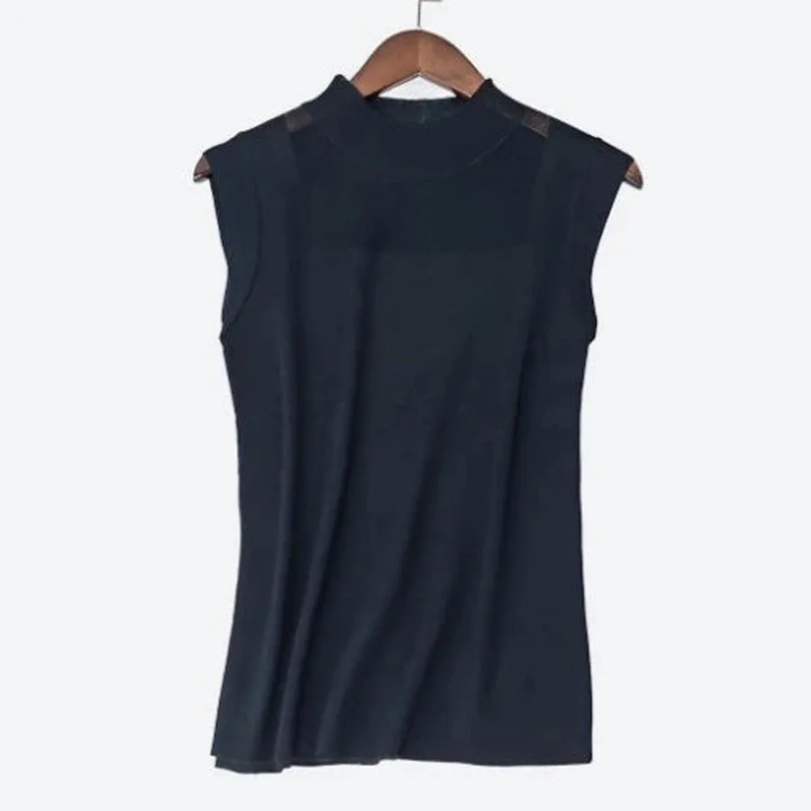 Stylish Sleeveless High-Neck Tops