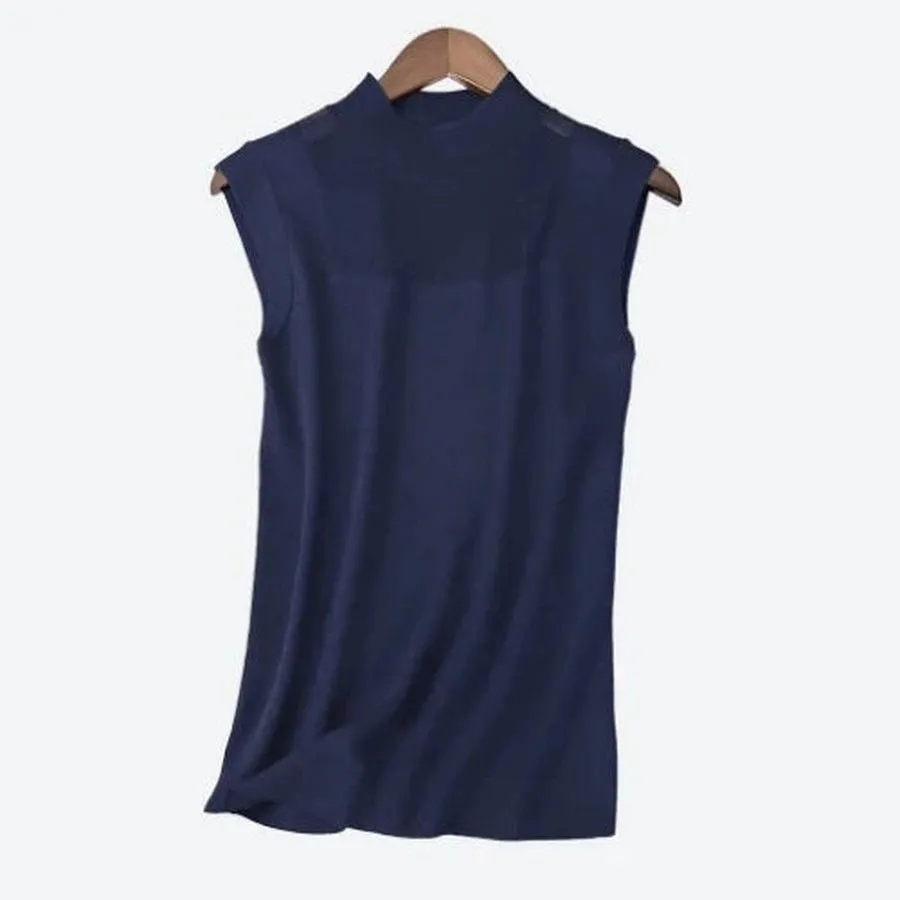 Stylish Sleeveless High-Neck Tops