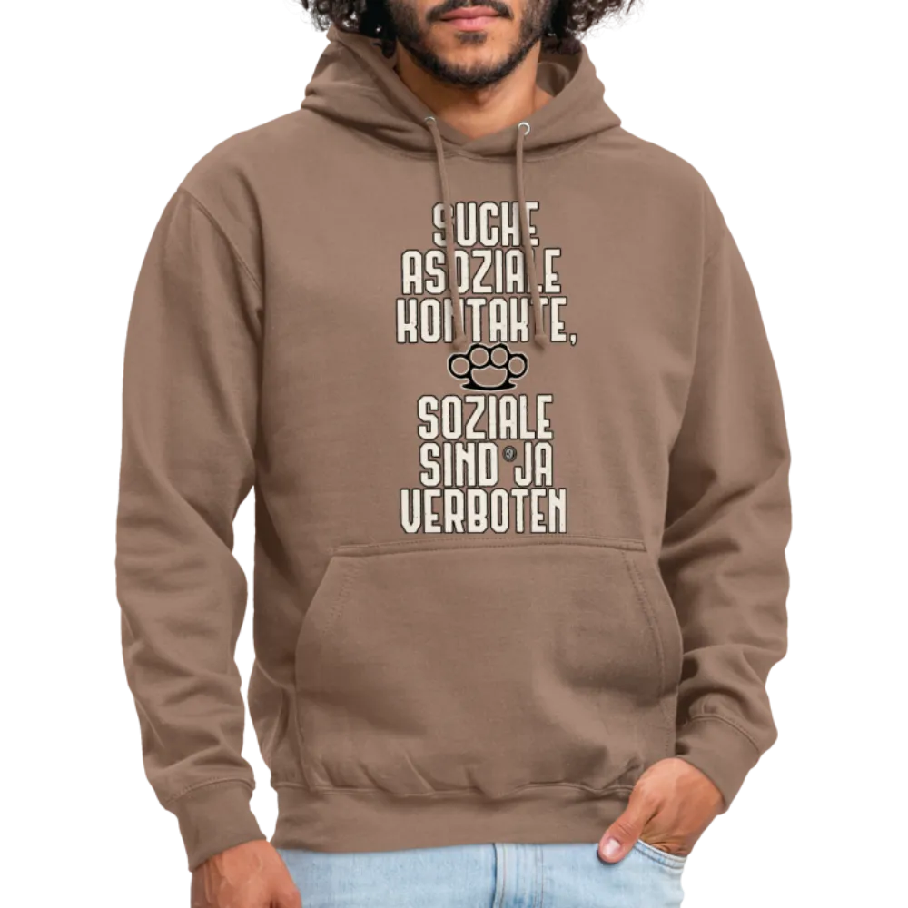 Suche asoziale Kontakte soziale sind ja verboten - Hoodie