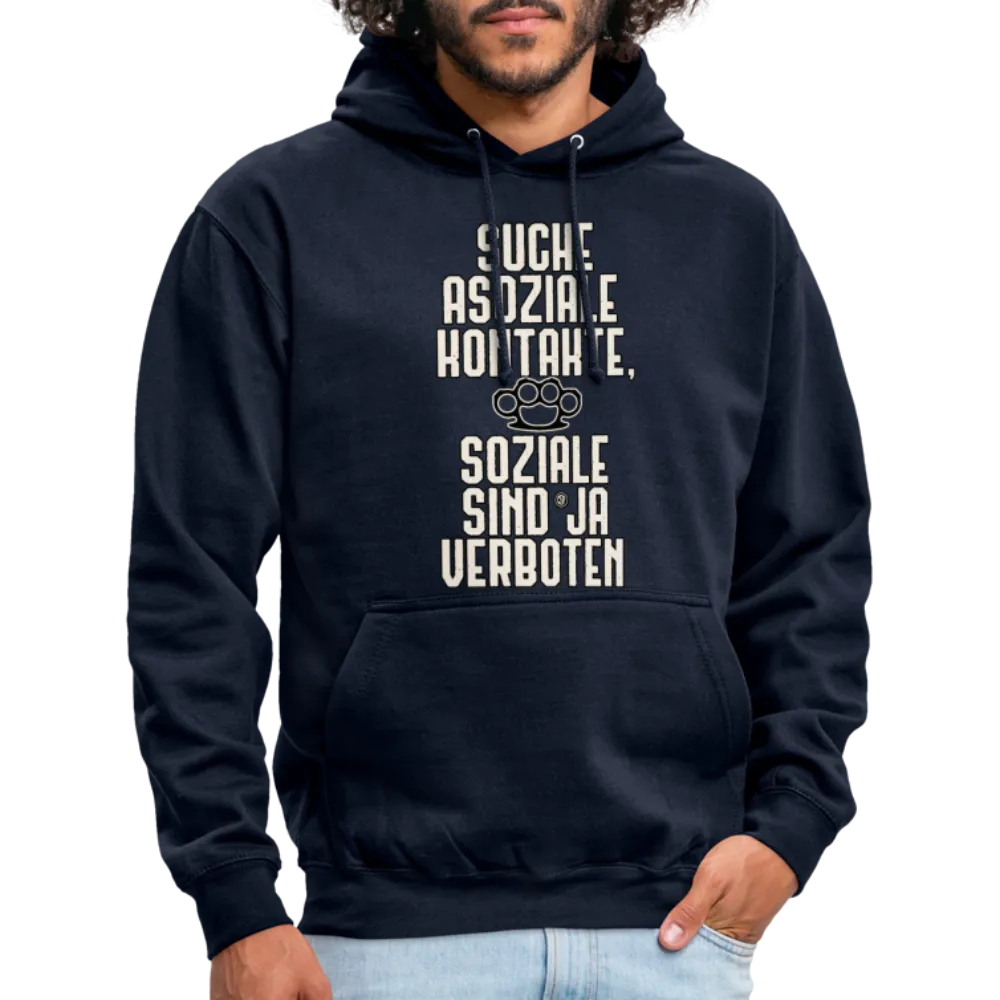 Suche asoziale Kontakte soziale sind ja verboten - Hoodie