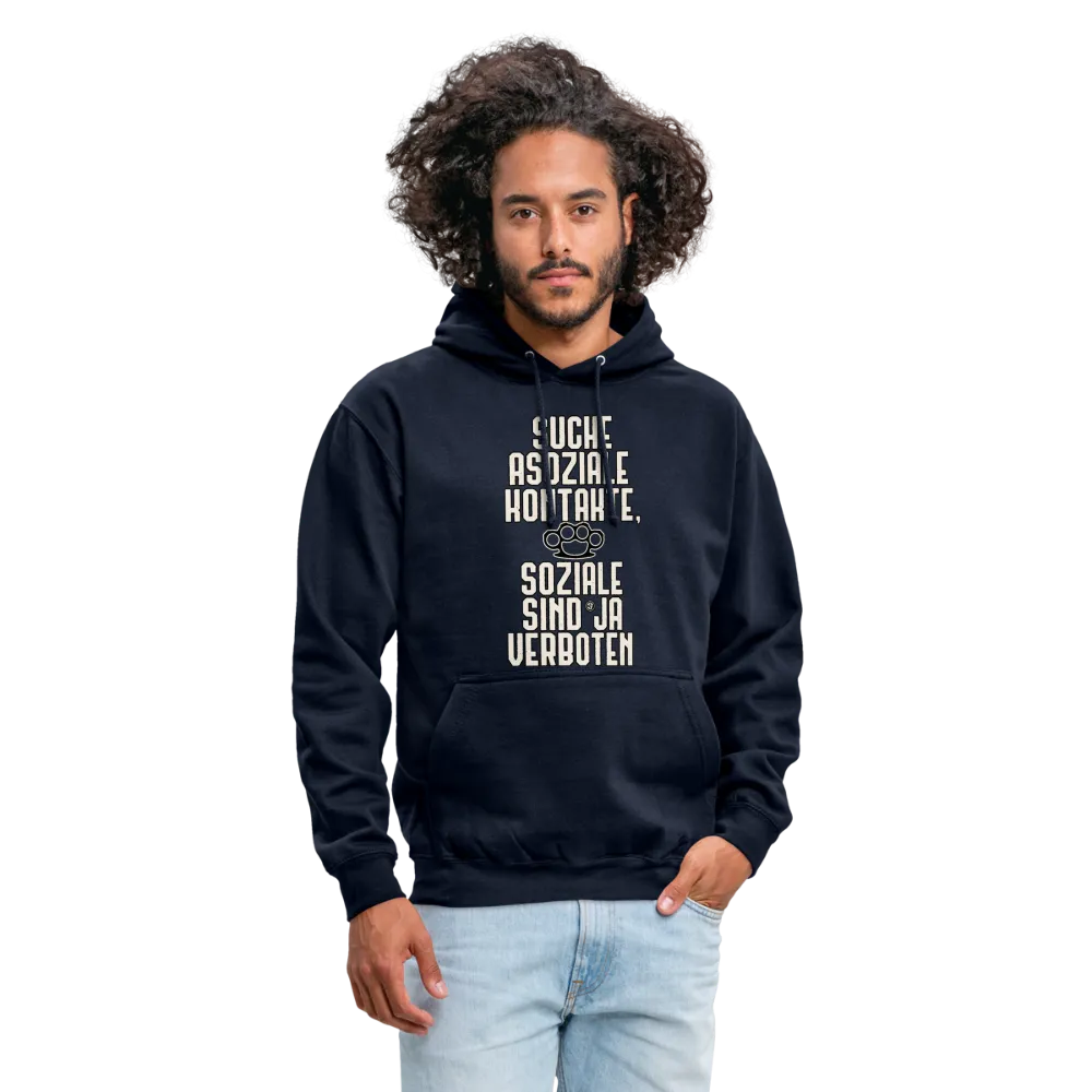 Suche asoziale Kontakte soziale sind ja verboten - Hoodie