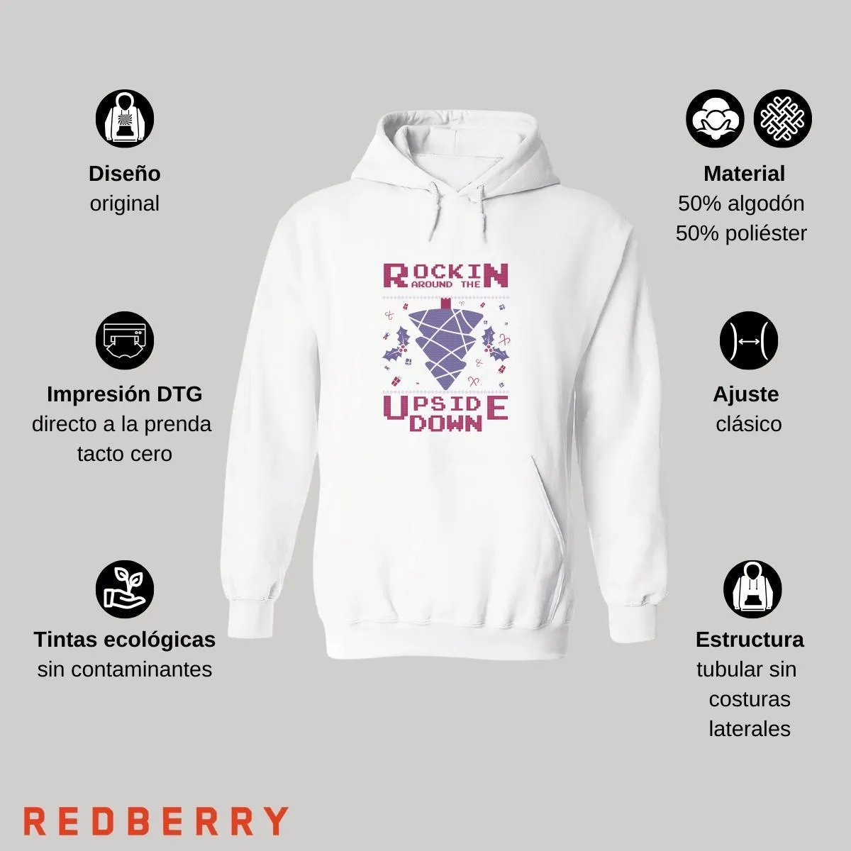Sudadera Deportiva Mujer Navideña Hoodie 014