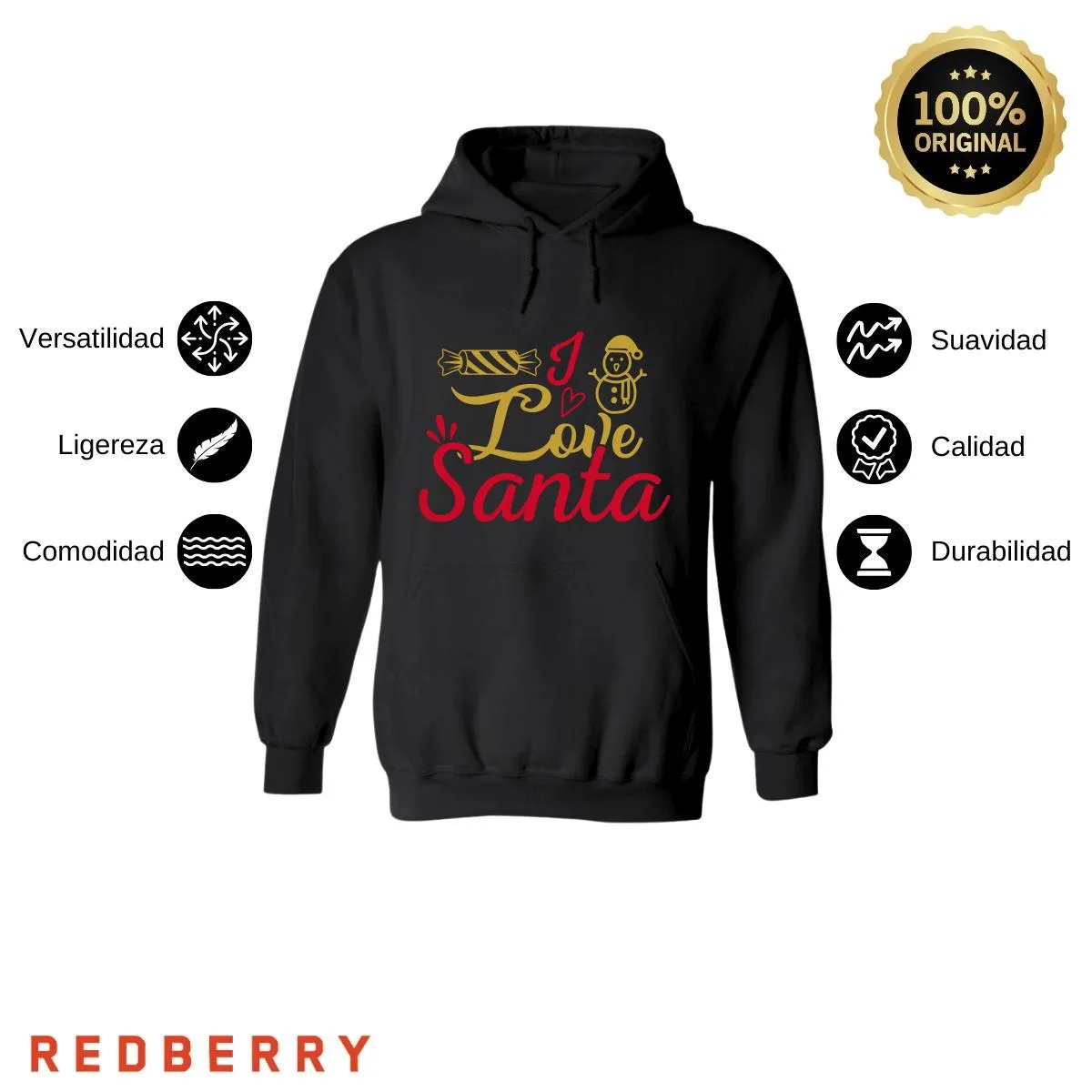 Sudadera Deportiva Mujer Navideña Hoodie 050