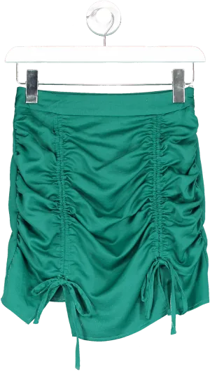 Superdown Green Xio Ruched Mini Skirt UK XS