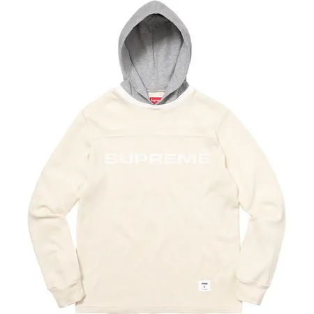 SUPREME Hooded Waffle Ringer - Natural