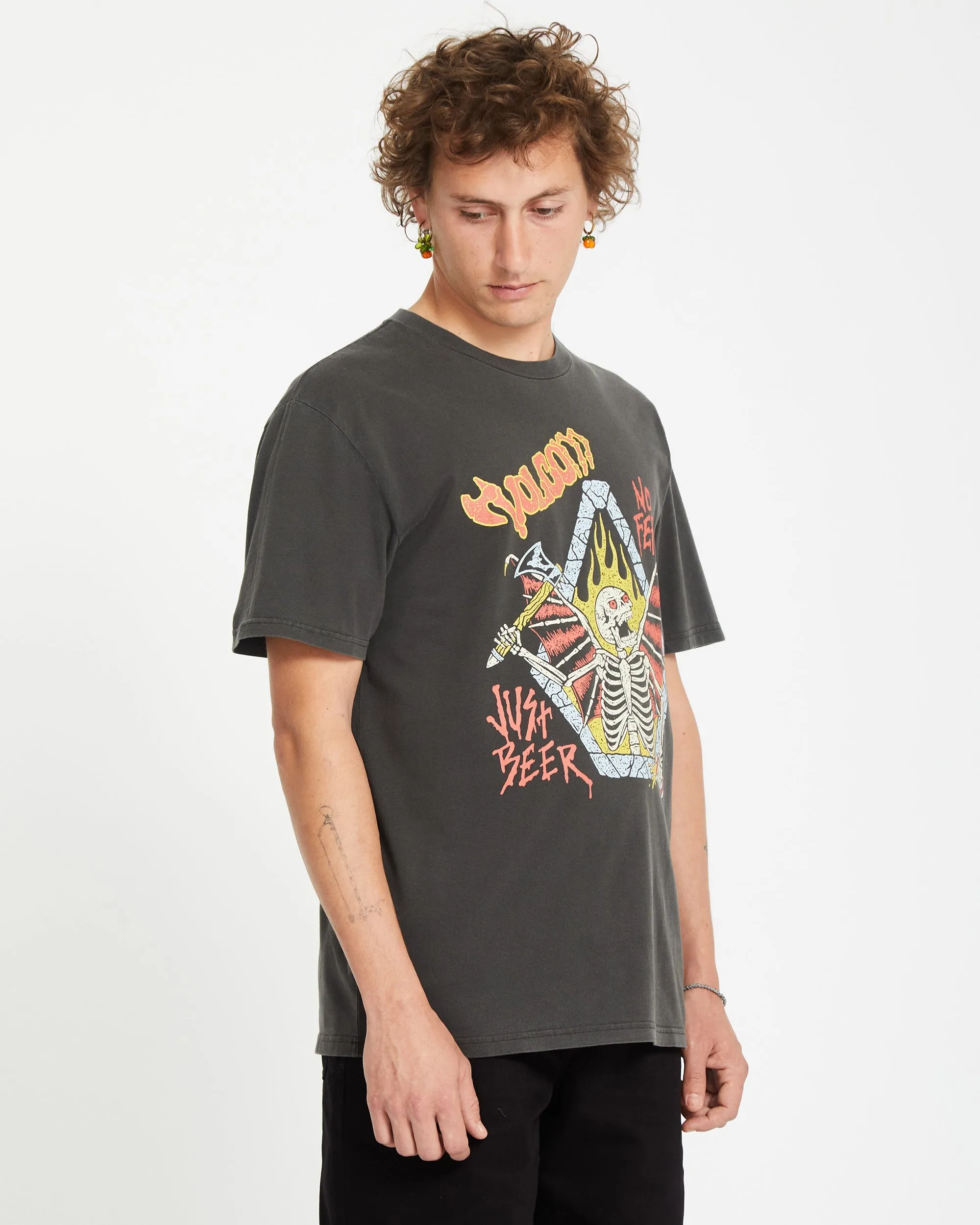 T-shirt Just Beer - BLACK