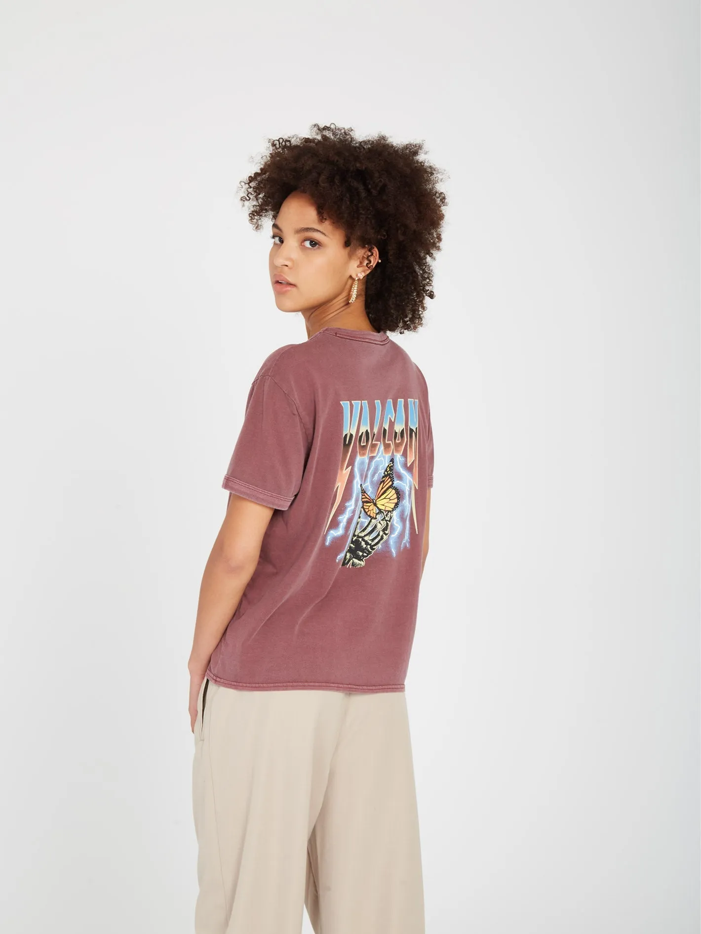 T-shirt Truly Ringer - BURGUNDY