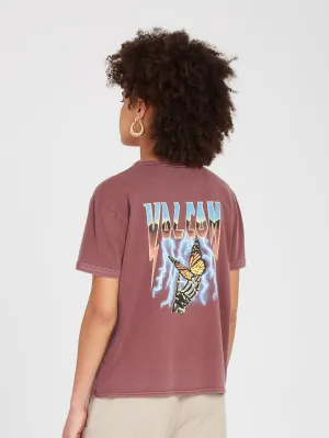 T-shirt Truly Ringer - BURGUNDY