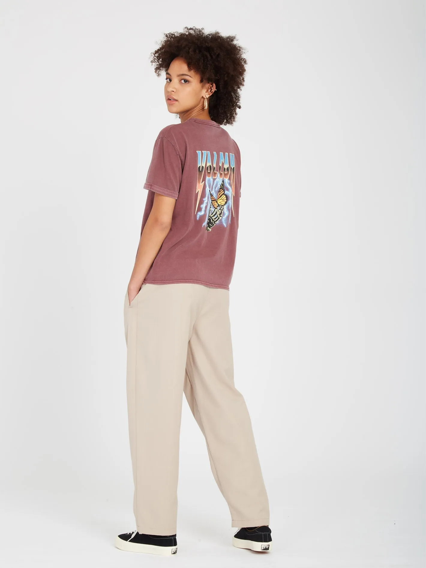 T-shirt Truly Ringer - BURGUNDY