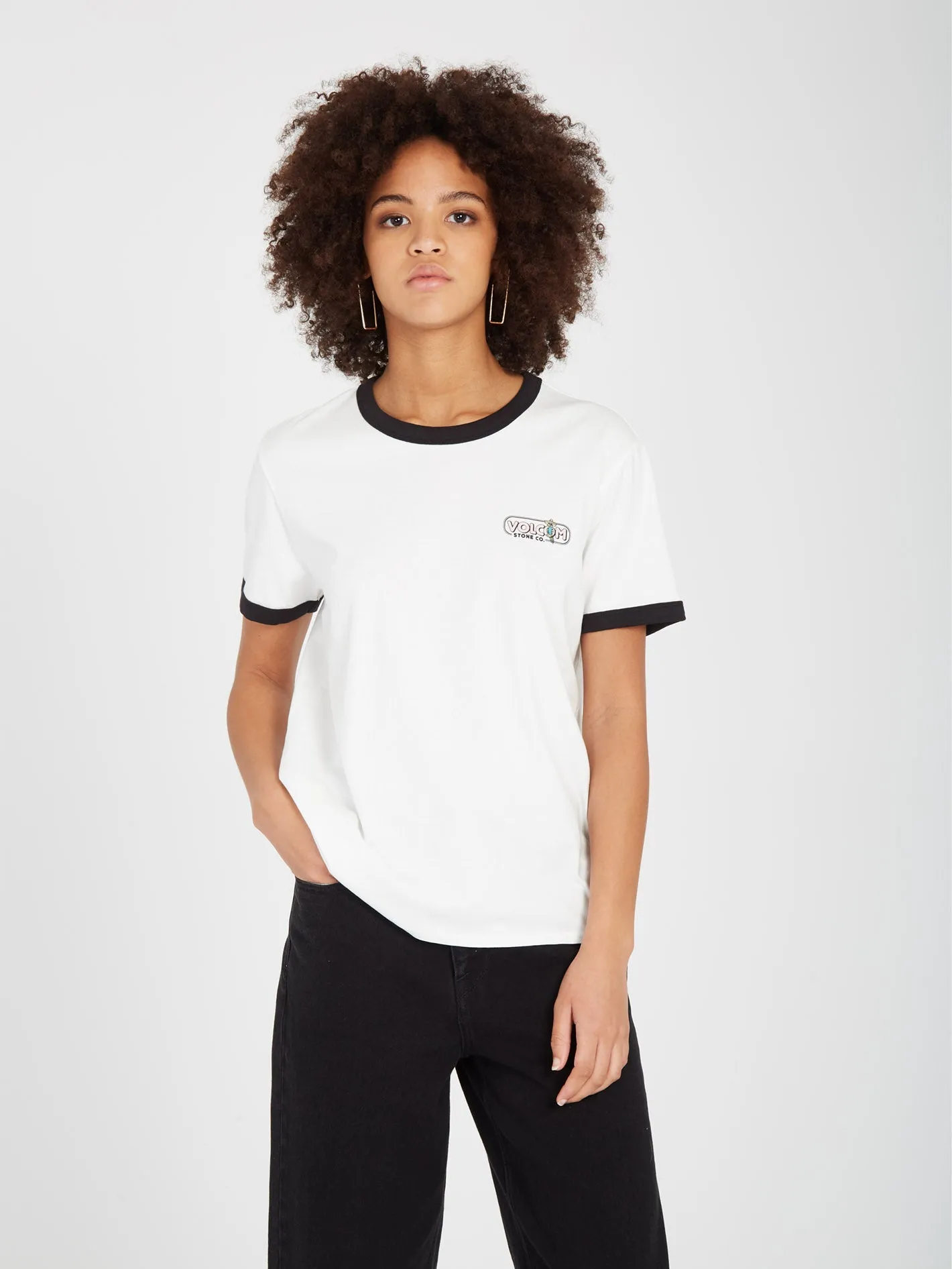 T-shirt Truly Ringer - STAR WHITE