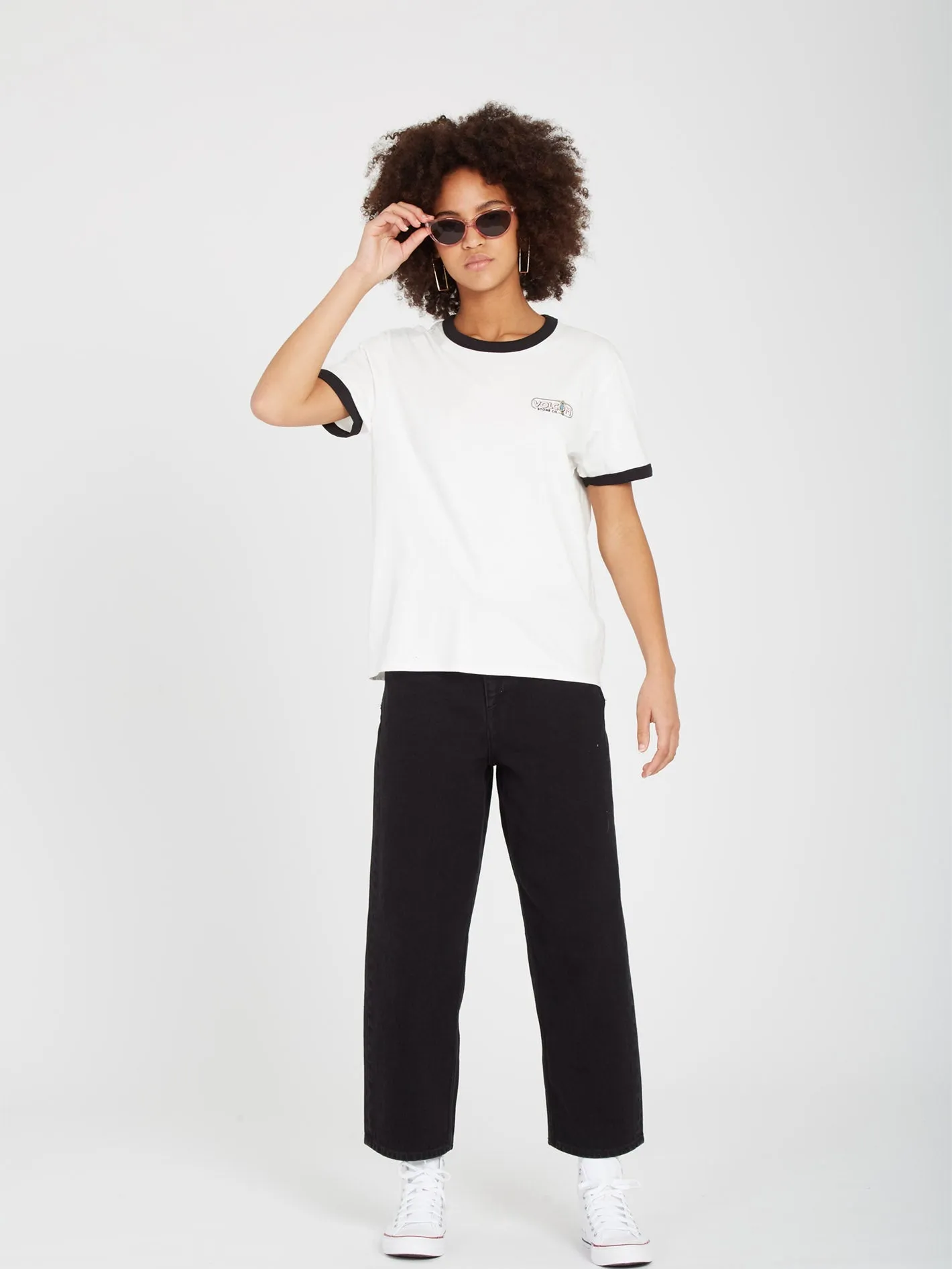 T-shirt Truly Ringer - STAR WHITE