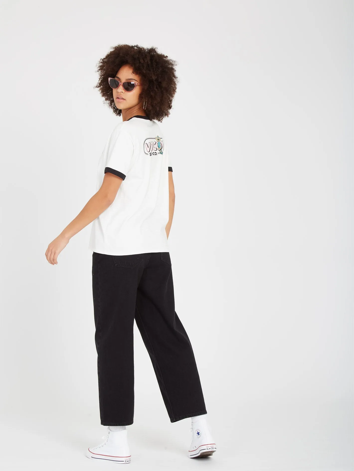 T-shirt Truly Ringer - STAR WHITE