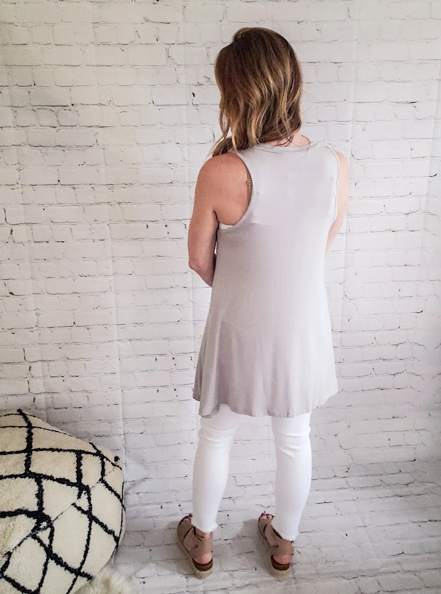 Take a Peek Tunic: Silver