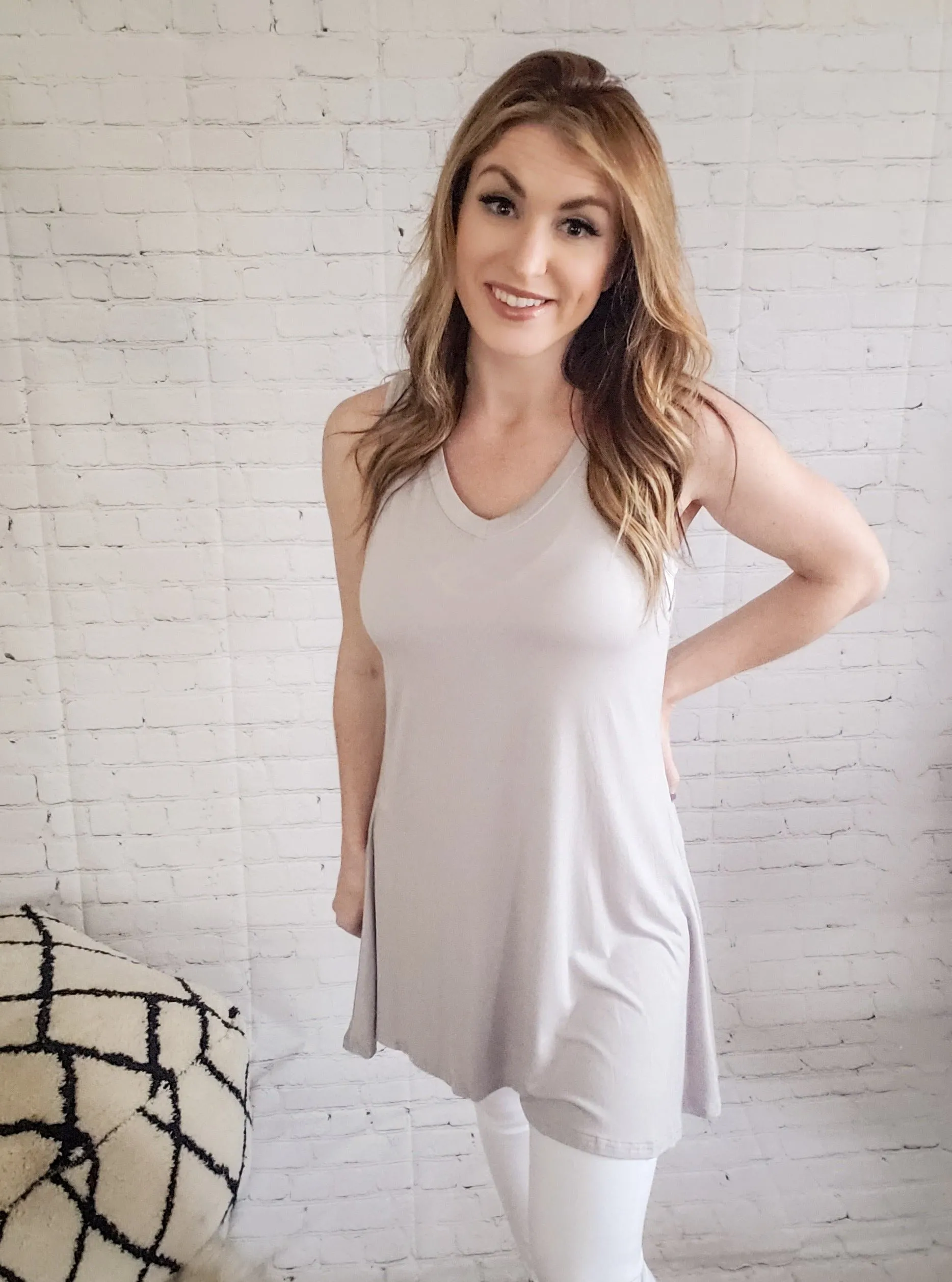 Take a Peek Tunic: Silver