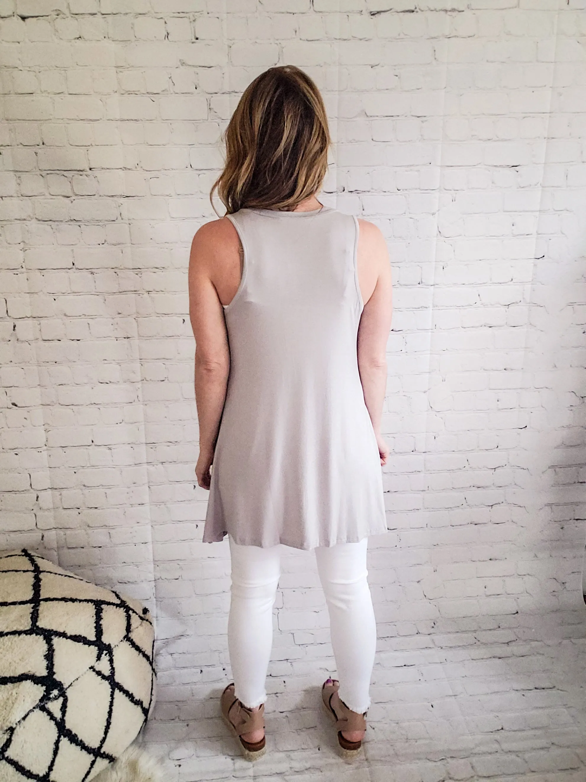 Take a Peek Tunic: Silver