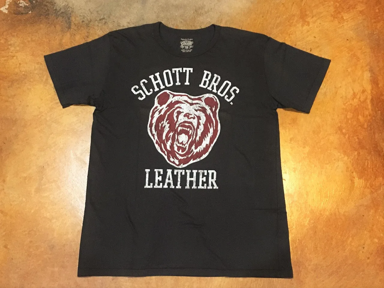 TBEAR1 Schott Bear Logo Tee