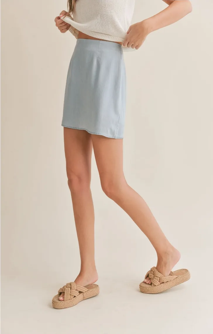 Tencel Mini Skirt