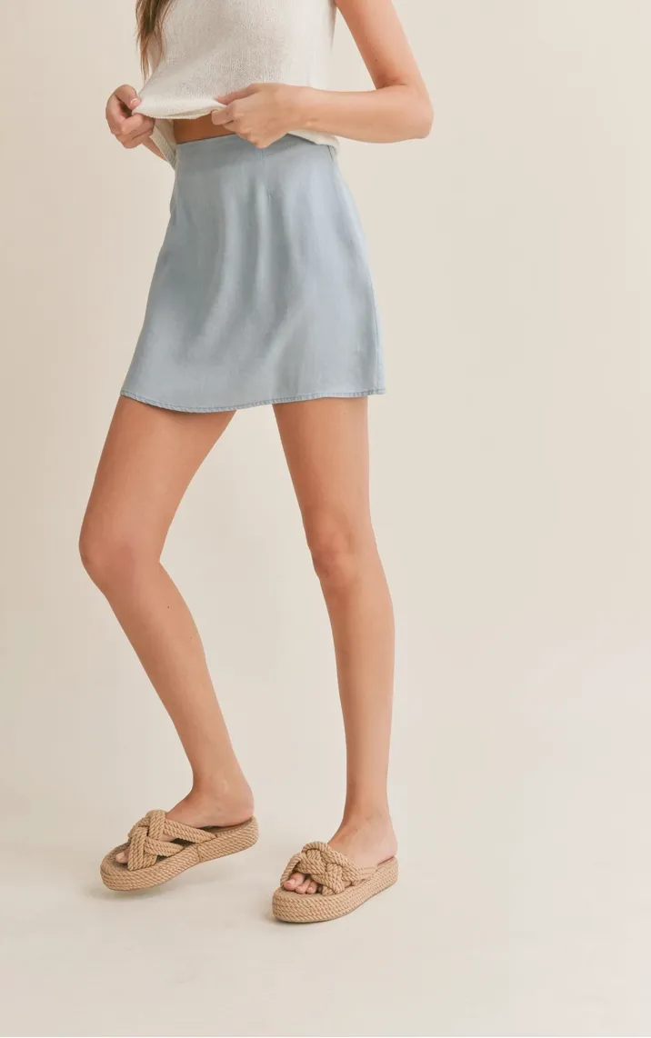 Tencel Mini Skirt