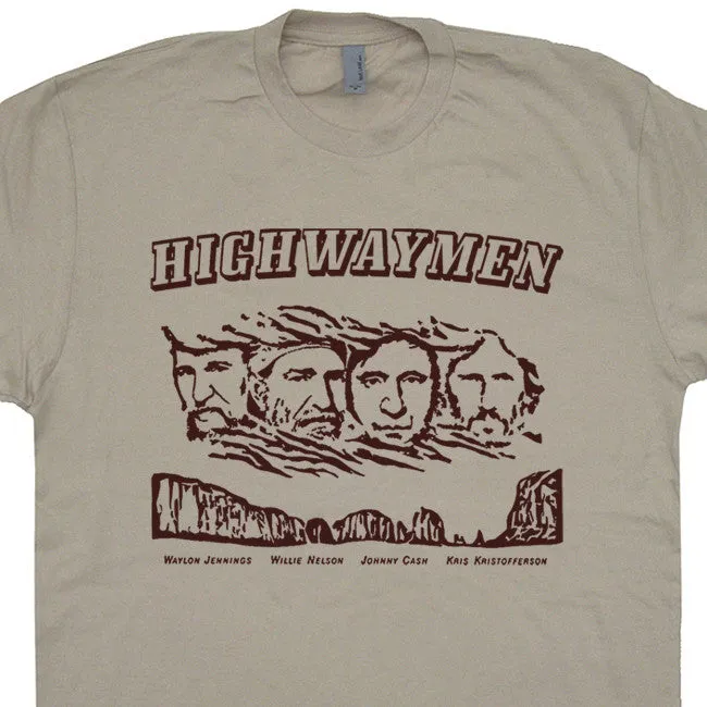 The Highwaymen T Shirt Willie Nelson Shirt Waylon Jennings Shirt Johnny Cash Shirt