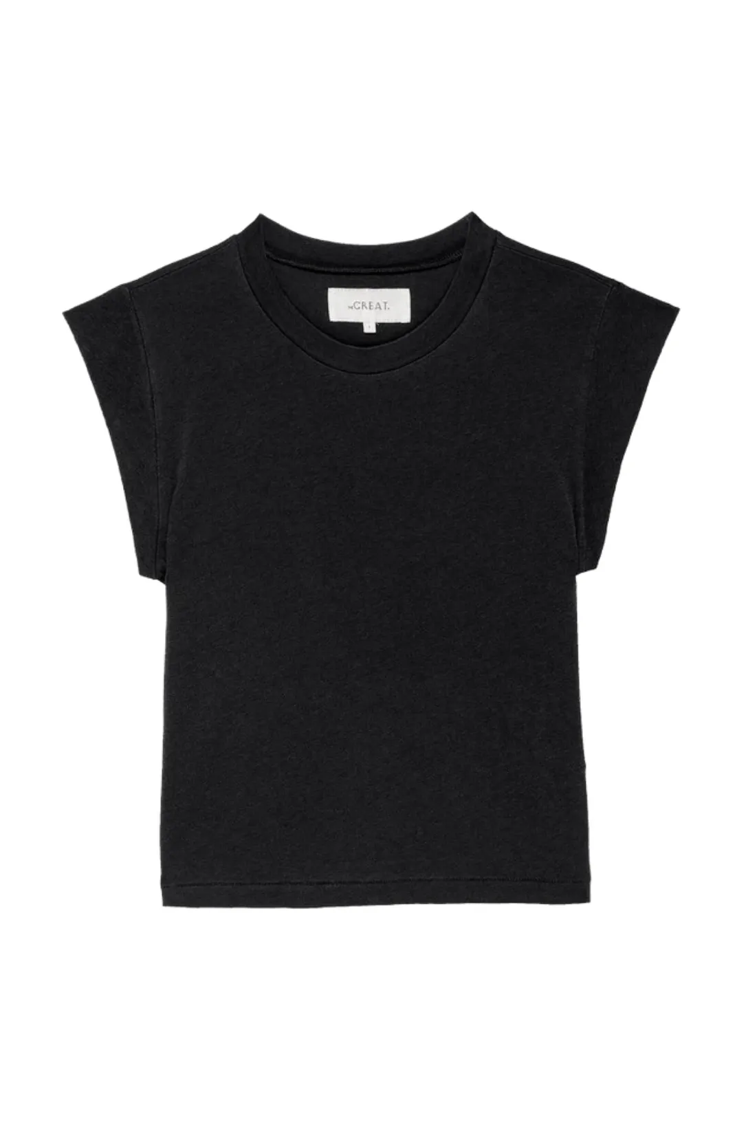 The Peak Shoulder Tee | Almost Black