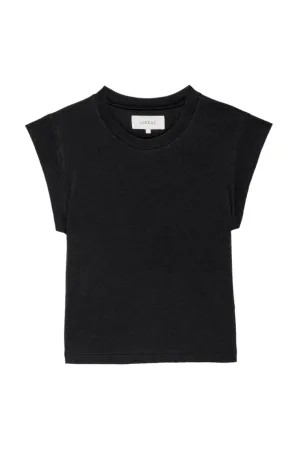 The Peak Shoulder Tee | Almost Black
