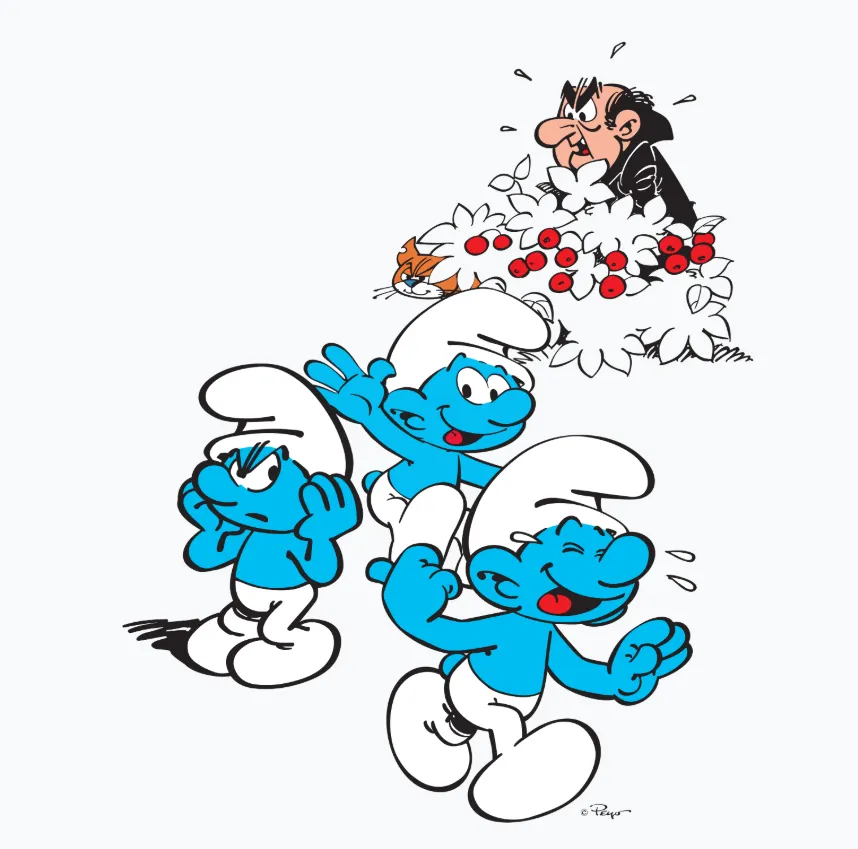 The Smurfs Group Smurfs Gargamel Official Women's T-Shirt (Royal Blue)